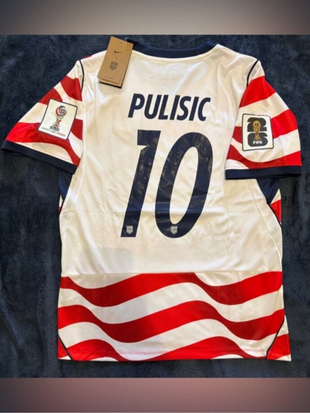 USA Home 2026 World Cup Men’s Soccer Jersey #Pulisic 10 #Adult # NWT - Picture 2 of 2